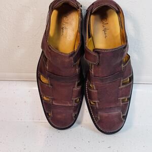 Cole Haan Men's Brown Leather Fisherman Sandals Size 8.5
